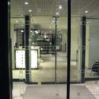 Le sas entre l'extérieur et la réception 