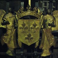  St-Denis – la crypte de Suger – détail de la grille qui clôt la chapelle des Bourbons  