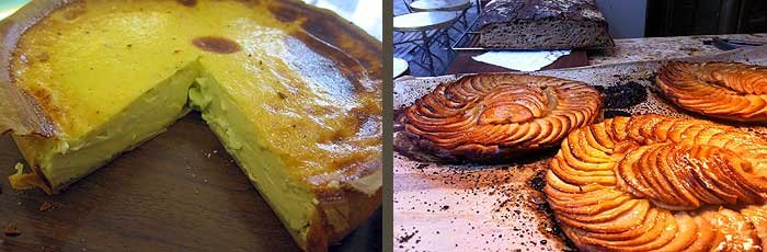 flan aux oeufs et tarte aux pommes - boulangerie du Vide Gousset boulangerie_vide_gousset