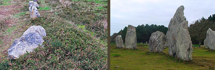 Carnac - mégalithes de Le Menec et de Kermario alignements carnac