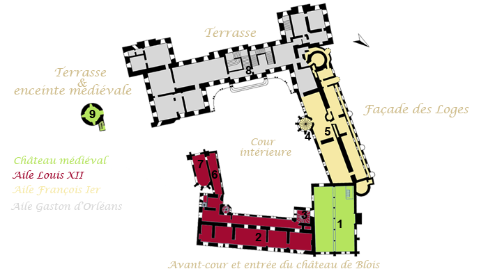 plan du château de Blois blois plan