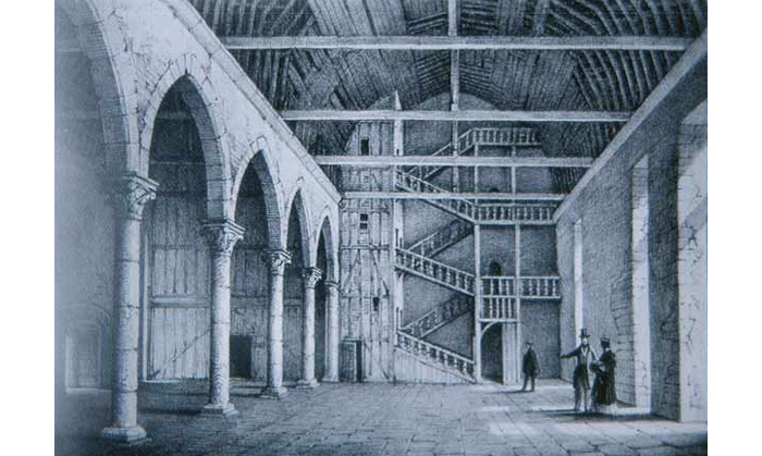 château de Blois - la salle des États avant restauration blois salle des etats