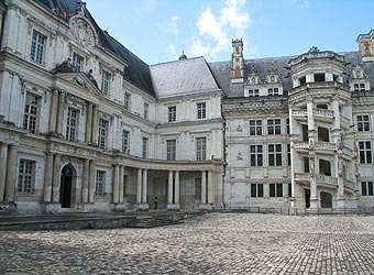 Château de Blois - aile Gaston d'Orléans / aile François 1er chat blois 16