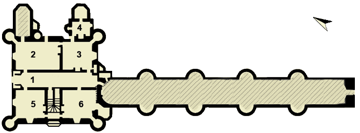 Château de Chenonceau - plan du 1er étage chenonceau 1er