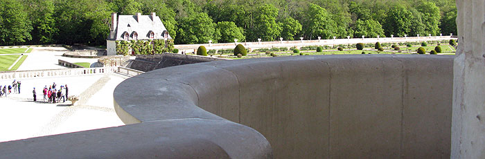Chenonceau - le balcon du 1er étage chenonceau