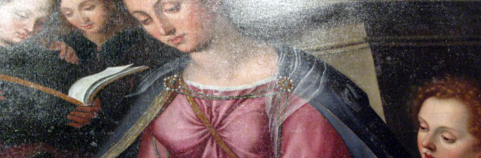 Sainte Cécile école florentine 17e -détail chenonceau sainte cecile
