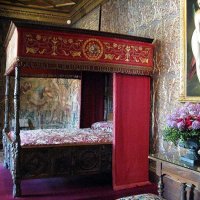 Chenonceau - Chambre Catherine de Médicis - à droite du lit, L'Éducation de l'Amour de Le Corrège