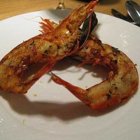 Gambas simplement rôties 