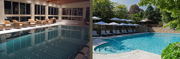 Piscines intérieure et extérieure hôtel Ermitage Evian ermitage_evian_piscines