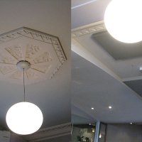 Chez Fogon : plafond à l'ancienne et ondulation contemporaine