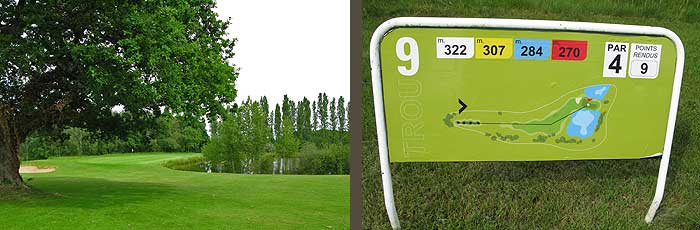 Golf des Dryades - trou n° 9 golf dryades 2