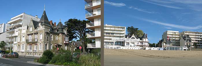La Baule villas rescapées sur le front de mer la baule