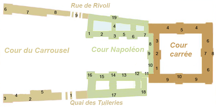 plan du palais du Louvre plan louvre