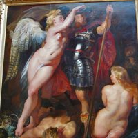 Peter Paul Rubens (Siegen 1577 - Anvers 1640) - Die Krönung des Tugenhelden (Le Couronnement du Héros) - vers 1622. Commande de la reine Marie de Médicis pour son palais du Luxembourg, actuel Sénat.