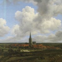 Jacob van Ruysdael (Haarlem vers 1628- Amsterdam ou Haarlem 1682) - Ansicht von Ootsmarsum (Paysage d' Ootsmarsum) - 1660/70.