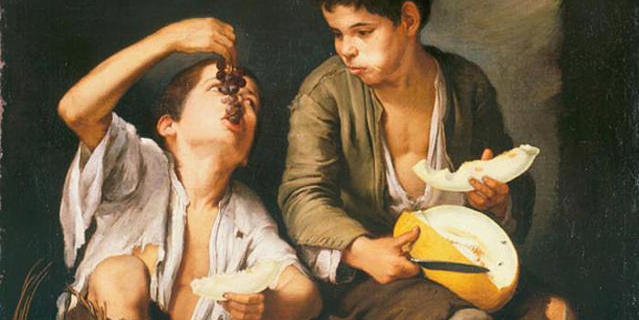 Murillo - Le Mangeur de melon et de raisin murillo