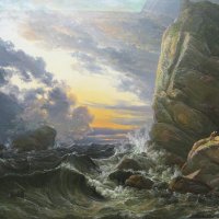 Neue Pinakothek - Johan Christian Dahl (1788-1857) « Morgen nach einer Sturmnacht » - 1819. Salle 9 - Malerei der Romantik in Dresden und Berlin.