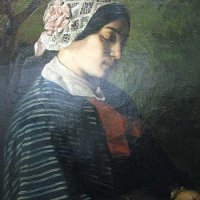 Gustave Courbet - Portrait présumé d'une jeune fille d'Ornans  (1842)