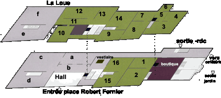 Ornans - plan du musée Courbet ornans musee courbet plan