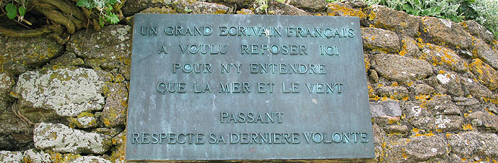 St-Malo Grand Bé épitaphe Chateaubriand grand be chateaubriand