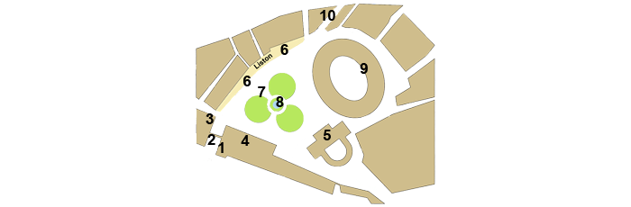 Vérone plan de la piazza Bra piazza bra map