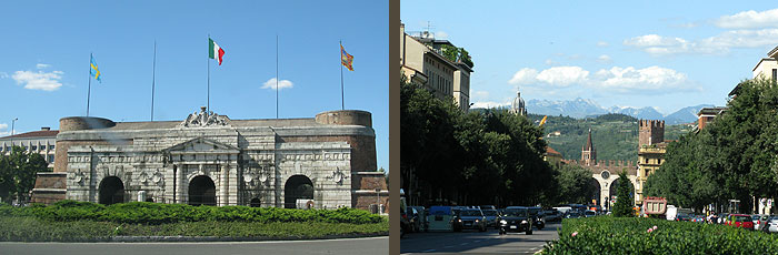 Vérone - Porta Nuova et corso Porta Nuova verone